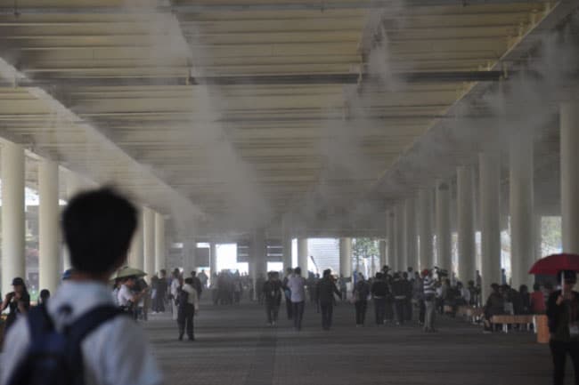 上海世博园喷雾降温工程