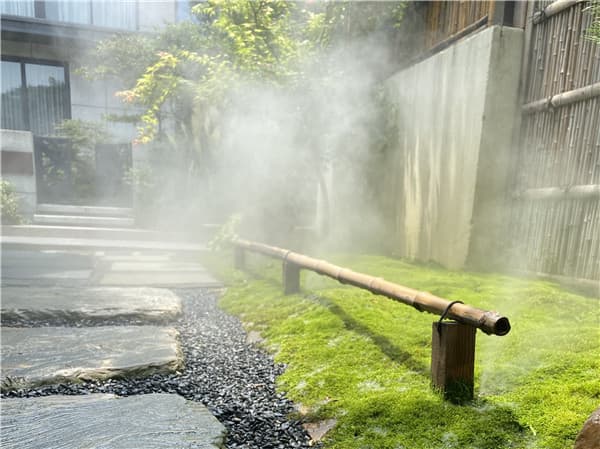 常州夏溪花木市场景观造雾